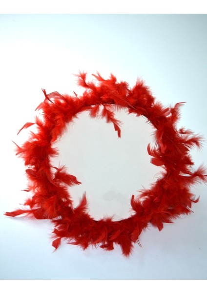 Kırmızı Tüylü Deri Tef 28 Cm, Şık ve Dayanıklı Tasarım