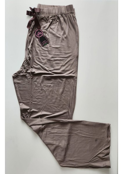 Bambu Likralı Ring Viskon Battal Beden Pijama Altı 6020
