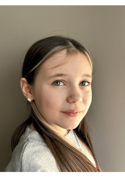 Tavşan Gümüş Çocuk Küpe, 925 Ayar Gümüş Kız Çocuk Küpe, Çocuk Gümüş Küpe modelleri