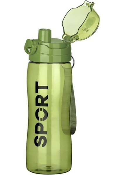 Yeşil 750 ml Plastik Matara, Sağlıklı ve Hafif, Pratik ve Şık Tasarım