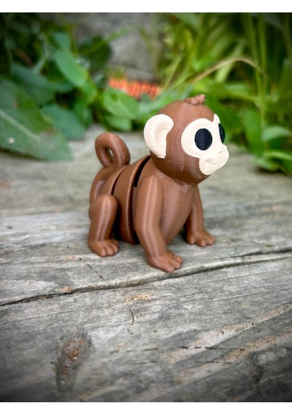 Maymun Oyuncak Zıpzıp – Muz Peşinde Durmayan Akrobat!🐵🌴🍌🐒 - 3D Hareketli Organik Model - Orta Boy modelleri