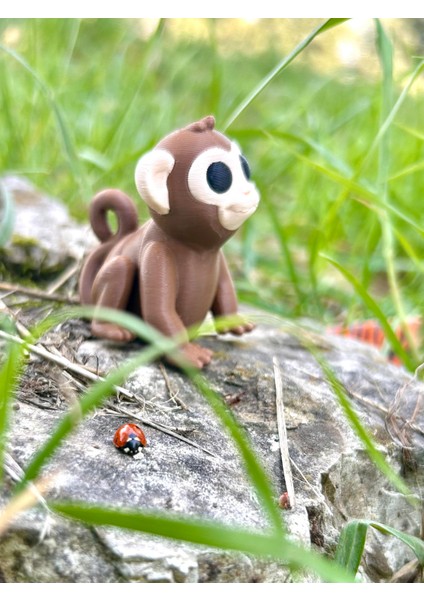 Maymun Oyuncak Zıpzıp – Muz Peşinde Durmayan Akrobat!🐵🌴🍌🐒 - 3D Hareketli Organik Model - Orta Boy fırsatları
