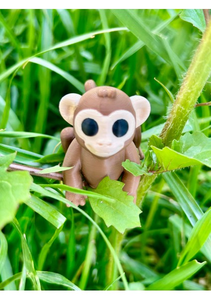 Maymun Oyuncak Zıpzıp – Muz Peşinde Durmayan Akrobat!🐵🌴🍌🐒 - 3D Hareketli Organik Model - Orta Boy indirimleri