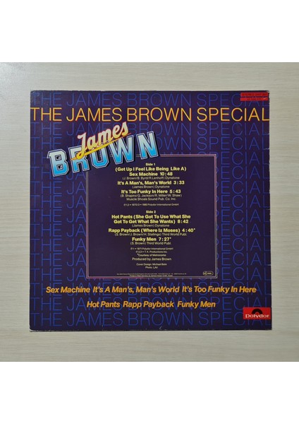 - The James Brown Special - 1980 - Dönem Baskı Plak - Longplay - Lp fiyatları