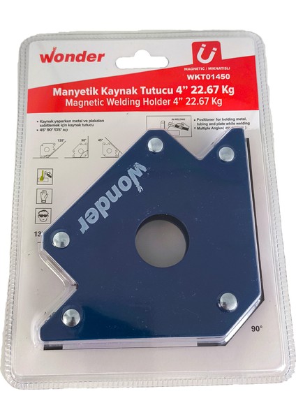 4” Manyetik Kaynak Tutucu 22,67 kg