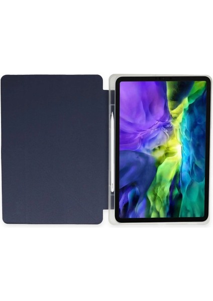 iPad Air 4 10.9 Kılıf Kalemlikli Mars Tablet Kılıfı - Lacivert fırsatları