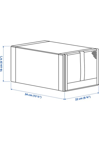 Skubb Ayakkabı Kutusu Cırt Cırtlı Beyaz 22X34X16 cm 4 Adet Şeffaf Pencereli Katlanabilir Düzenleyici indirimleri