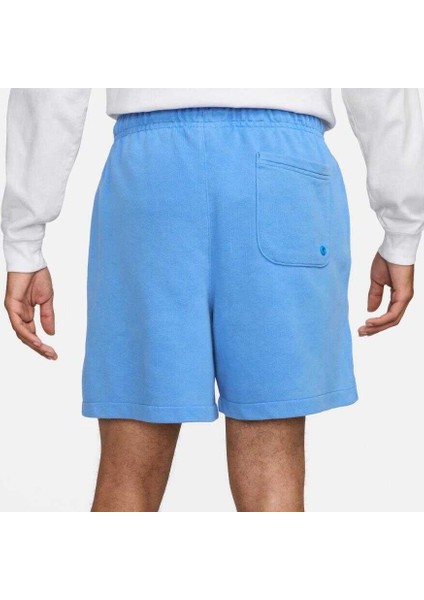 Club Fleece Short Fine 2.0 Bol Kesim Mavi Erkek Şort modelleri
