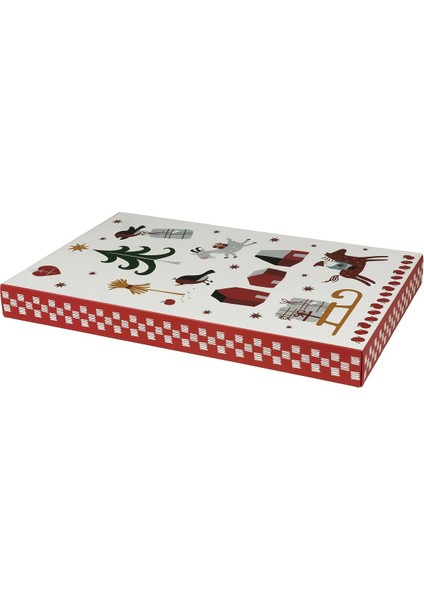 Hediye Kutusu, Kırmızı, 34X54X5 cm fırsatları