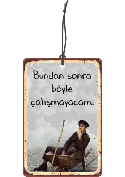 Bymeyla çöpçüler Kralı Görselli Çift Yönlü Dekoratif Oto Kokusu ve Oto Aksesuarı