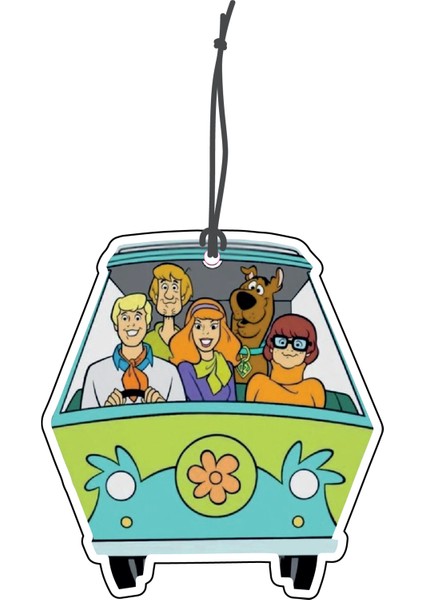 Bymeyla scooby Doo Görselli Çift Yönlü Dekoratif Oto Kokusu ve Oto Aksesuarı
