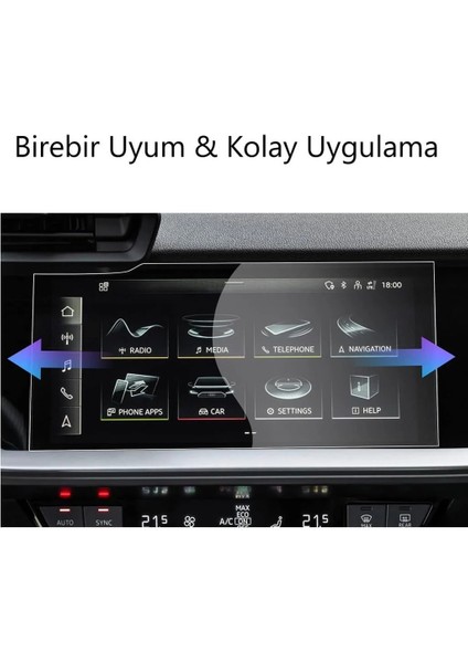 Audi S3 Ekran Koruyucu 10.1 Inç Multimedya Nano Şeffaf fiyatları