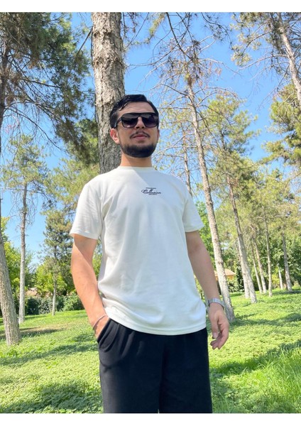 Unisex Regular Fit Yazı Detaylı Basic Tişört fiyatları
