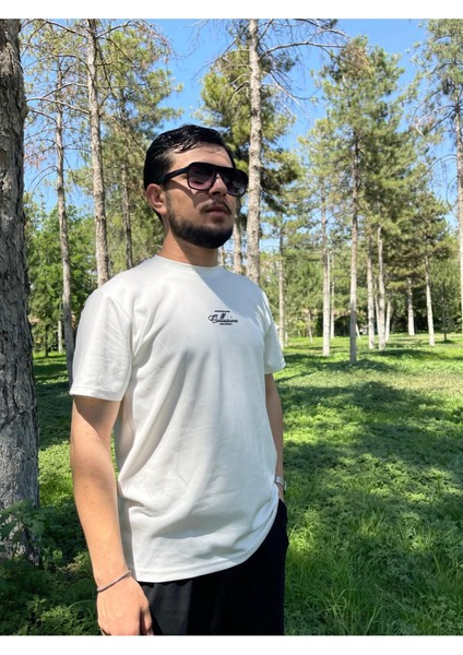 Unisex Regular Fit Yazı Detaylı Basic Tişört modelleri