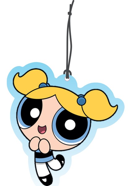 Bymeyla power Puff Girls Bubless Görselli Çift Yönlü Dekoratif Oto Kokusu ve Oto Aksesuarı