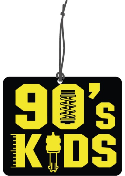 Bymeyla 90 S Kids Görselli Çift Yönlü Dekoratif Oto Kokusu ve Oto Aksesuarı