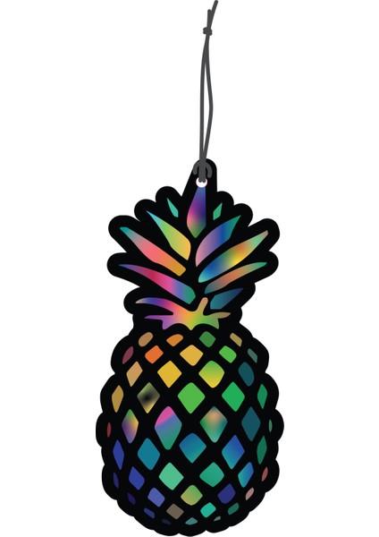 Bymeyla ananas Görselli Çift Yönlü Dekoratif Oto Kokusu ve Oto Aksesuarı