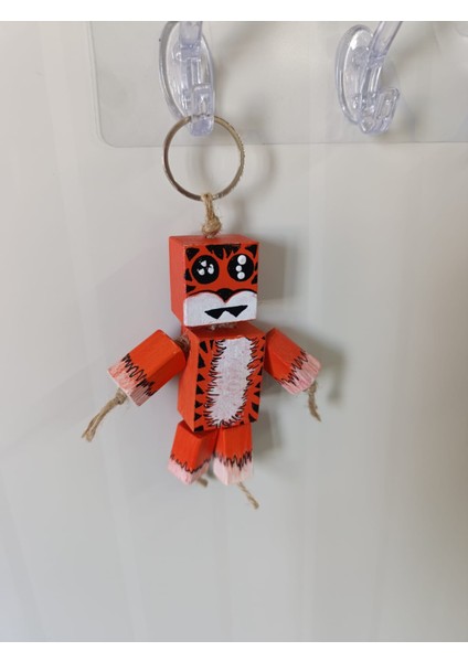 Ahşap Kaplan Maskot, Ahşap Anahtarlık, Ahşap Çanta Cahrmı, Çanta Charmı Anahtarlık, Anahtarlık, El Yapımı Ahşap Hediyelik modelleri