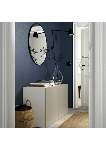 Dolap Kombinasyonu, Beyaz-Parlak Cila-Bej, 120X42X65 Cm, Selsvıken modelleri