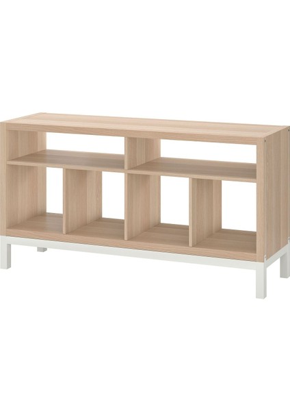 Tv Sehpası, Ağartılmış Meşe Görünümlü, 147X39X78 cm