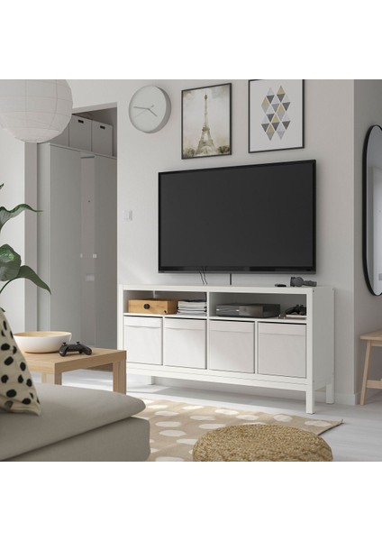 Tv Sehpası, Beyaz, 147X39X78 cm fiyatları