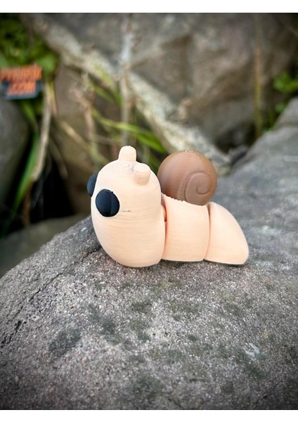 Salyangoz Oyuncak - Doğanın Sabırlı ve Gızemli Yolcusu! 🐌🌿3d Hareketli Organik Model - Orta Boy fırsatları