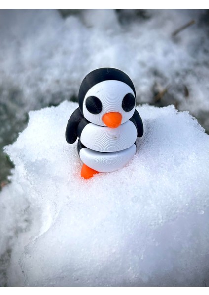Penguen Oyuncak - Kuzey Kutbunun Sevimli ve Cesur Kaşifi! 🐧❄️3d Hareketli Organik Model- Orta Boy fırsatları
