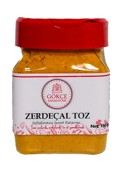 Zerdeçal Toz 150 gr Gökçe Baharatlarıı