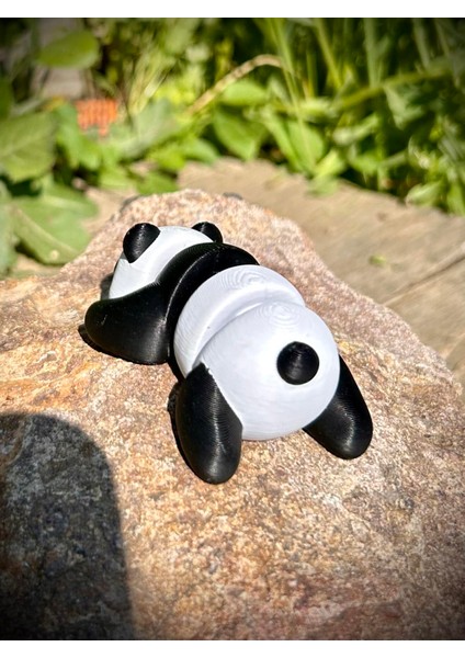 Panda Oyuncak - Ormanın Sevimli Dev Yaratığı! 🐼🎋 3D Hareketli Organik Model- Orta Boy