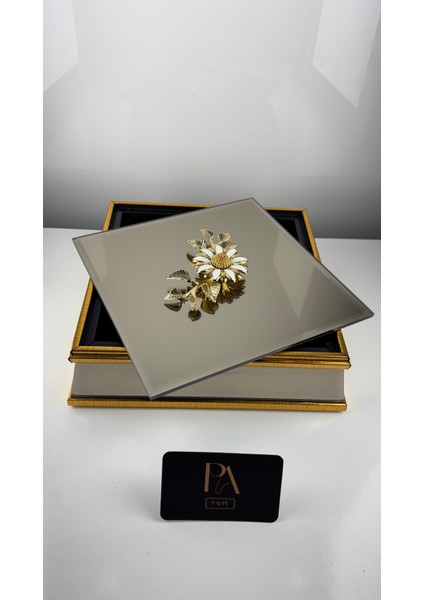 Aynalı Kutu Gondol Şekerlik Sunumluk Söz Nişan Kız Isteme Çikolatalık Dekoratif Obje Biblo Süs Eşya