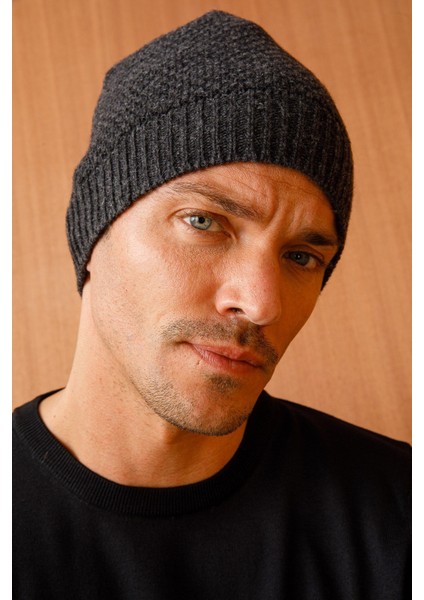 Erkek Yün Bere K.füme