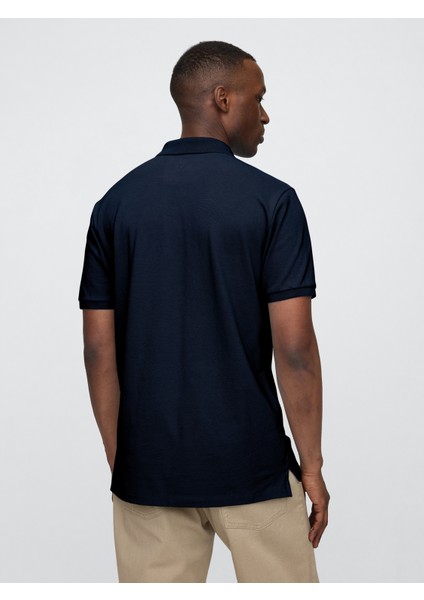 Erkek Lacivert Pique Polo Yaka T-Shirt indirimleri