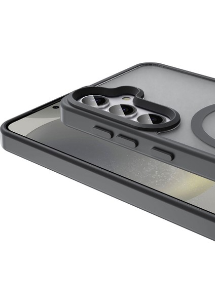 Samsung Galaxy S25 Uyumlu Kamera Korumalı Magsafe Wireless Şarj Özellikli Mat Silikon Kapak modelleri