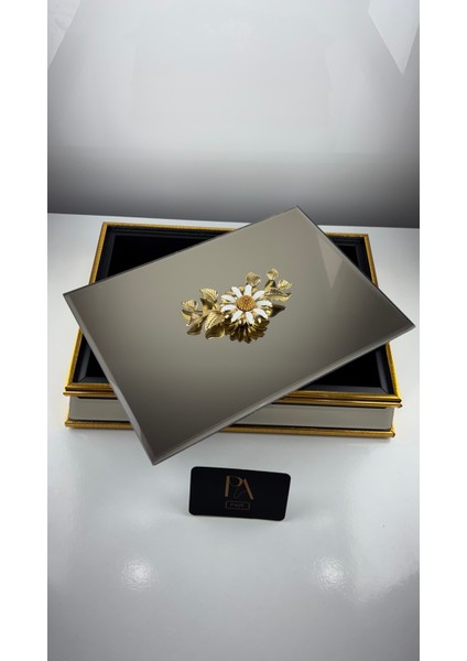 Aynalı Kutu Gondol Şekerlik Sunumluk Söz Nişan Kız Isteme Çikolatalık Dekoratif Obje Biblo Süs Eşya fiyatları