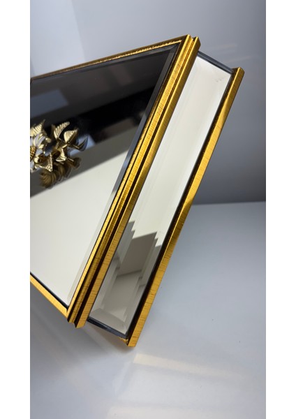 Aynalı Kutu Gondol Şekerlik Sunumluk Söz Nişan Kız Isteme Çikolatalık Dekoratif Obje Biblo Süs Eşya