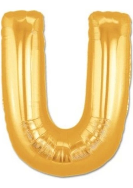 Altın Sarısı Folyo Harf Balon, 1 Metre, Dekoratif ve Şık Süslemeler