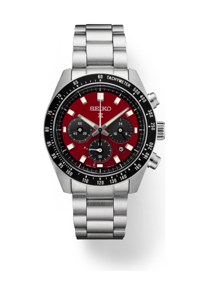 SSC927 Time Saat Garantili Tachymeter Solar Mekanizma Safir Çizilmez Cam 10 Atm Suya Dayanıklı Metalik Renk Erkek Kol Saati