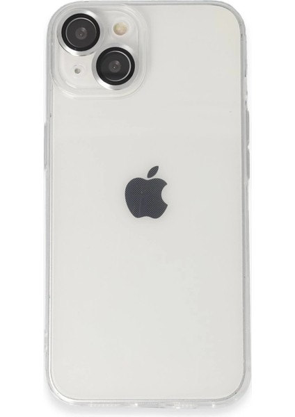 Iphone 14 Kılıf Luko Lens Silikon - Gümüş Arbkd