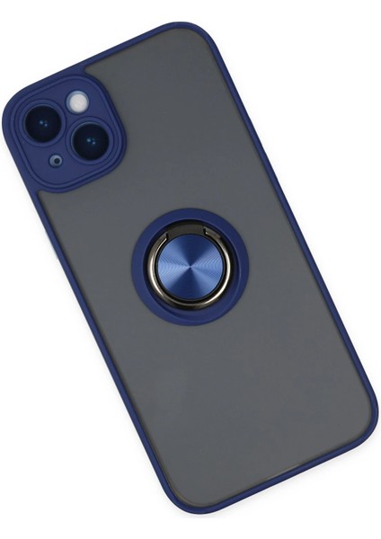 Iphone 14 Kılıf Montreal Yüzüklü Silikon Kapak - Lacivert Arbkd modelleri