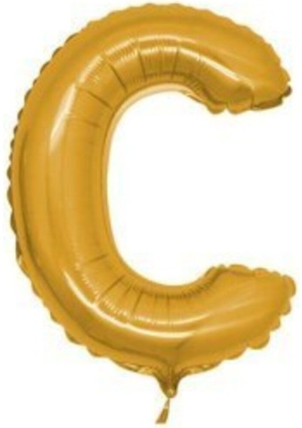 40 Inç (100 Cm) Altın Folyo Balon, Harf Şeklinde, Kutlama ve Etkinlikler Için Ideal