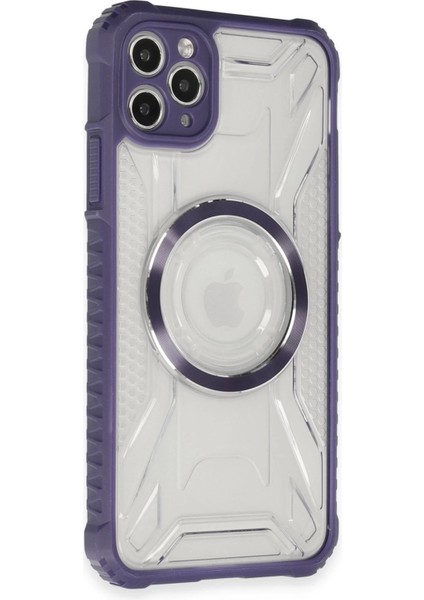Iphone 11 Pro Kılıf Prag Magneticsafe Kapak - Derin Mor Arbkd