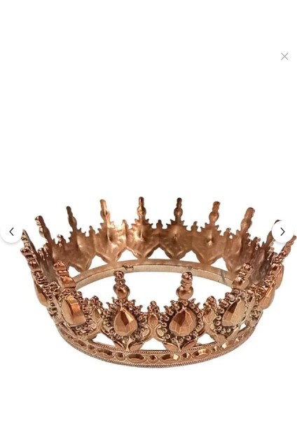 Pasta Tacı – Lüks Mika(Sert Plastik) – Doğum Günü Taç Rosegold fiyatları