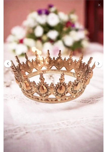 Pasta Tacı – Lüks Mika(Sert Plastik) – Doğum Günü Taç Rosegold fırsatları