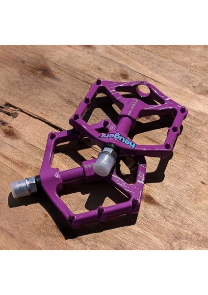 Rulmanlı Alüminyum Platform Pedal – 102 Mm, Mor, Hafif ve Dayanıklı Mtb & Şehir Bisikleti Uyumlu