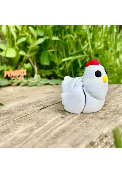 Tavuk Oyuncak - Çiftlikteki Kümesin Neşesi ! 🐔🥚🌾3d Hareketli Organik Model - Orta Boy