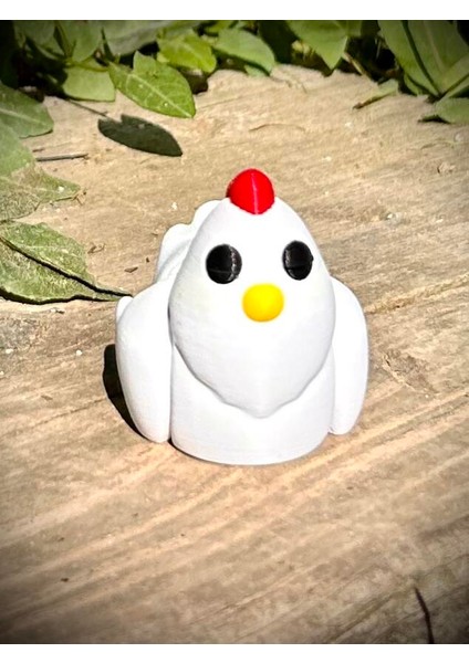 Tavuk Oyuncak - Çiftlikteki Kümesin Neşesi ! 🐔🥚🌾3d Hareketli Organik Model - Orta Boy