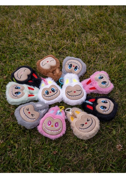 Labubu Sevimli Peluş Anahtarlık 3’lü Set modelleri