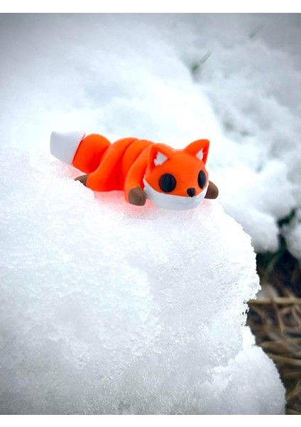 Tilki Oyuncak - Ormanın Kurnaz ve Sevimli Kaşifi! 🦊🍂✨ 3D Hareketli Organik Model - Orta Boy fiyatları