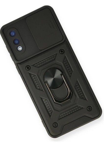 Samsung Galaxy A02 Kılıf Pars Lens Yüzüklü Silikon - Siyah Arbkd modelleri