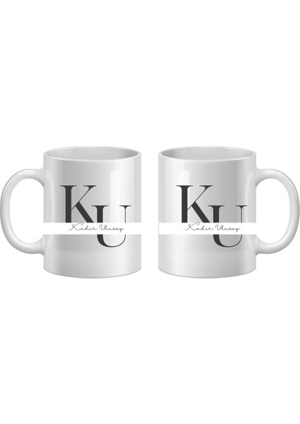 Kişiye Özel Baş Harf ve Isim Yazılı Şık Tasarım Kupa Bardak fiyatları